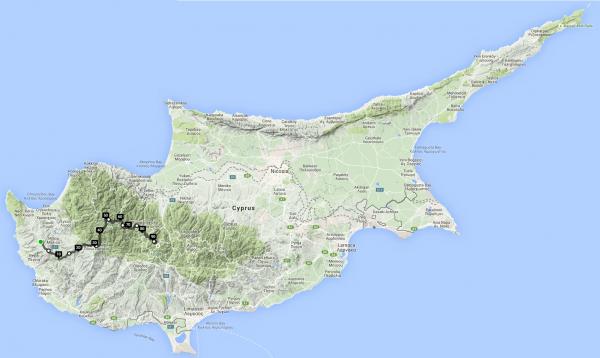 Map of Cyprus